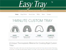 Tablet Screenshot of easytraydental.com